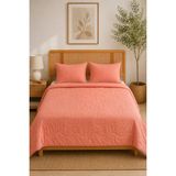 Uykuperest Flora Somon Ince Kapitoneli Uyku Seti Tek Kişilik 180X235 1 Adet Yastık Alezi - Pudra - Bej