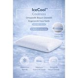 Uykuva Form Icecool™ Coolness Ortopedik Boyun Destekli Ergonomik Visco Yastık 60*40*13 Cm Beyaz
