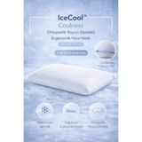 Uykuva IceCool™ Coolness Ortopedik Boyun Destekli Ergonomik Visco Yastık 60*40*13 cm - 60 x 40 x 13 cm - Beyaz