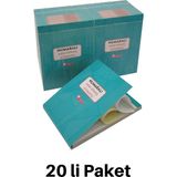 Uysal A6 1/50 Mini-Cep Tipi Sipariş Adisyon Fişi 20'li Paket 8.8 x 12.5 cm Numaralı