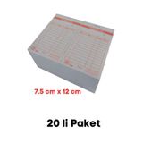 UYSAL Adisyon Fişi 7,5 Cm.x12 Cm.(garson) Tek Nüsha 1.hamur 70 Gr (20 Li Paket)
