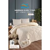 UYSAL ÇİFT KİŞİLİK MERİNOS KUZU YÜN YORGAN 195x215