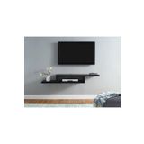 UYSAL FURNİTURE SİYAH 90 Cm Tv Ünitesi Tv Standı Duvar Rafı Kitaplık