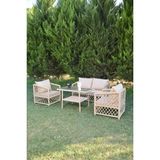 Uysal Garden Kate Bahçe Balkon Oturma Takımı Krem