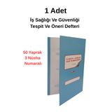 UYSAL Iş Sağlığı Ve Iş Güvenliği Tespit Öneri Defteri 3 Nüsha 50 Yaprak Numaralı (1 Adet)