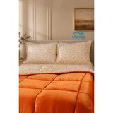 Uysal Kadife Yorgan %100 Pamuklu Turuncu Tek - 155 x 215 cm