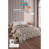 Uysal Yorgan Merinos Kuzu Yünü Yorgan %100 Pamuklu Kuzu Desenli V2 Çift Kişilik - 195 x 215 cm - Çok Renkli