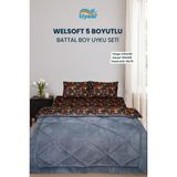 Uysal Yorgan Welsoft 5 Boyutlu Battal Boy Uyku Seti ANTRASİT - Antrasit