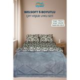 Uysal Yorgan Welsoft 5 Boyutlu Çift Kişilik Uyku Seti GRİ - Gri