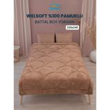 Uysal Yorgan Welsoft Akfil Midye Desen Battal Boy Yorgan KAHVERENGİ - 220 x 240 cm - Kahverengi