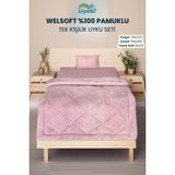 Uysal Yorgan Welsoft Akfil Tek Kişilik Uyku Seti PUDRA