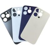 Uyumlu İphone 14 Pro Arka Kapak Lazer Kesim ( Pil Kapağı) Cam - Mor
