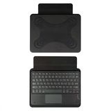 Uyumlu Mnc Border Keyboard 8" Inç Universal Bluetooh Bağlantılı Standlı Klavyeli Tablet Kılıfı-Siyah