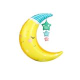 Uyuyan Ay Folyo Balon 77 Cm