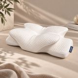 Uyuyoz® Ortopedik Visco Boyun Destekli Yastık - Beyaz