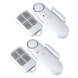 Uzaktan (2'li Paket) ile Açıldığında Kablosuz Kapı Alarmı, Ev Güvenliği, Çocuk Güvenliği, Demans, Sürgülü Cam Kapı, Ev Garajı/Daire/İş Girişi için 120dB Hırsız Alarmı