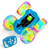 Uzaktan Kumanda Araba, Contixo SC3 RC Arabalar Dublör Araba Oyuncak, 4WD 2.4Ghz Çift farlar ile 360A ° Döner RC Car Taraflı, Boys / Kız Çocuk Otomobiller (Mavi)