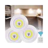 Uzaktan Kumandalı 3 Lü Spot Led Lamba Kablosuz Pilli Işıldak P79261s1717