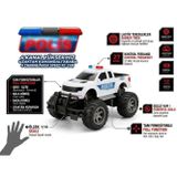 Uzaktan Kumandalı 4 Fonksiyonlu 1/14 Ölçülü 27Mhz Detaylı 4X4 Görünümlü Oyuncak Polis Arabası