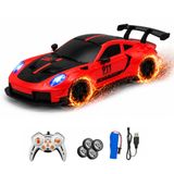 Uzaktan Kumandalı 4 Teker Kıvılcım Efektli Sportif Model Drift Arabası Şarjlı Işıklı Sesli RC Spor Araba Sert Dayanıklı Malzemeden Üretilmiş
