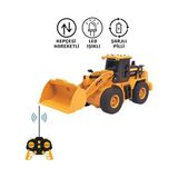 Uzaktan Kumandalı 40 MHz Tam Fonksiyonlu Rc İş Araçları Led Işıklı Kepçeleri, Damperi ve Vinç Hareketlidir (Kule Vinç-Kepçe-Bulldozer-Kamyon) (Bulldozer)