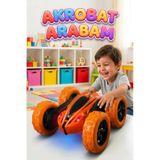 Uzaktan Kumandalı 5 Fonksiyonlu Işıklı Şarjlı 360 Derece Dönebilen Oyuncak Akrobat Araba Çok Renkli