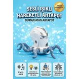 Uzaktan Kumandalı 8 Fonksiyonlu 2.4Ghz Şarjlı Işıklı Sesli Duman Atan Oyuncak Robot Ahtapot