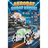 Uzaktan Kumandalı 8 Tekerlekli Akrobat Araba - Buhar Püskürten Işıklı Şarjlı Robot Köpek Oyuncak