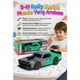 Uzaktan Kumandalı 9 Fonksiyonlu Sesli Işıklı 1:8 Ölçekli Duman ve Drift Atan 2.4GHz Oyuncak Araba YEŞİL