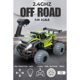 Uzaktan Kumandalı Araba Rc Off Road Işıklı Full Fonksiyon 2.4 Ghz Şarjlı 1:14 Storm / Rüzgarlıklı - Yeşil