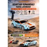 Uzaktan Kumandalı Araba Yarış Rally Full Fonksiyon Şarj Edilebilir (Büyük BOY)32CM Uzunluk 2.4 Ghz - Mavi