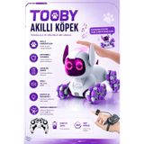 Uzaktan Kumandalı Bilek Kontrollü 8 Tekerli Akrobat Tooby Oyuncak Robot Köpek Araba 26 Cm. Tooby Mor