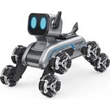 Uzaktan Kumandalı Bilekten Kontrol 8 Teker Buharlı Şarjlı 2.4g Rc Köpek Robot Araba Çocuk Oyuncak