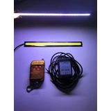 Uzaktan Kumandalı Çakarlı Gündüz Ledi-Gündüz Farı-Sis Farı 17cm 2 Adet Cob Led