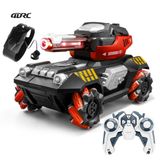 Uzaktan Kumandalı Drift Tank 1:14 RC Askeri Araç, Su Mermili Water Bomb, 4WD Off Road, 360° Hareket, Buhar Efektli, Işıklı Sesli, El Hareket Sensörlü Bileklik Kumandalı Şarjlı Oyuncak