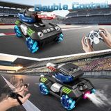 Uzaktan Kumandalı Drift Tank 1:14 Rc Askeri Araç, Su Mermili Water Bomb, 4WD Off Road, 360° Hareket, Buhar Efektli, Işıklı Sesli, El Hareket Sensörlü - Çok Renkli