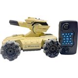 Uzaktan Kumandalı Duman Çıkaran Su Topu Atan Tank Işıklı 24 cm