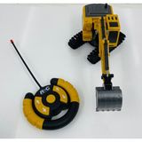 Uzaktan Kumandalı Excavator Iş Makinası Pilli Oyuncak Dozer Şarjlı - Gold