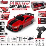 Uzaktan Kumandalı Full Fonksiyon 2.4g Şarjlı 1:16 4x4 Drift Araba, Işıklı ve Buharlı Gt5 Rc Yarış Aracı, Kumandalı Şarjlı Off Road Oyuncak Araba Hb-Sc - Çok Renkli
