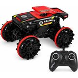 Uzaktan Kumandalı Full Fonksiyon 2.4g Şarjlı Amfibi Off Road Stunt Araba, Su ve Kara Kullanımına Uygun Akrobat Rc Araç, Kumandalı Şarjlı Arazi Oyuncak Araba SYR-666-869-825 (Kırmızı-Siyah)