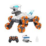 Uzaktan Kumandalı Full Fonksiyon 8 Teker Buharlı 2.4G Şarjlı Dinozor Araba Robot (Çok Renkli)