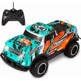 Uzaktan Kumandalı Full Fonksiyon LED Işıklı Gövde 3.7V Şarjlı 1:20 Off-Road Rc Araba - Mavi