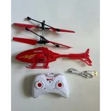 Uzaktan Kumandalı Helikopter 18 Cm Kırmızı Renkli