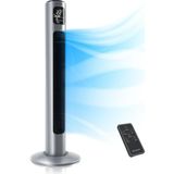 Uzaktan Kumandalı Kule Vantilatör 96 Cm, Sessiz, 3 Mod, Zamanlayıcı, LED Ekranlı - Gümüş