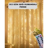 Uzaktan Kumandalı Perde Tipi Günışığı Peri Led Işık Dekorasyon P110471s6284