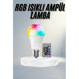 Uzaktan Kumandalı Renk Değiştiren Led Ampul E27 10 Watt
