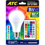 Uzaktan Kumandalı Rgb E27 LED Ampul 9W 700LM 15000 Saat Ömür