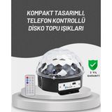 Uzaktan Kumandalı Rgb LED Disko Topu Bluetooth Hoparlörlü