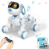 Uzaktan Kumandalı Şarjlı Akıllı Köpek - Interaktif, Eğitici Işıklı Müzikli Ve Dansçı Köpek Robot Oyuncak Mavi