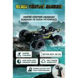 Uzaktan Kumandalı Şarjlı Amfibi Off-Road Oyuncak Araba Büyük Boy 38 cm Suda ve Karada Giden